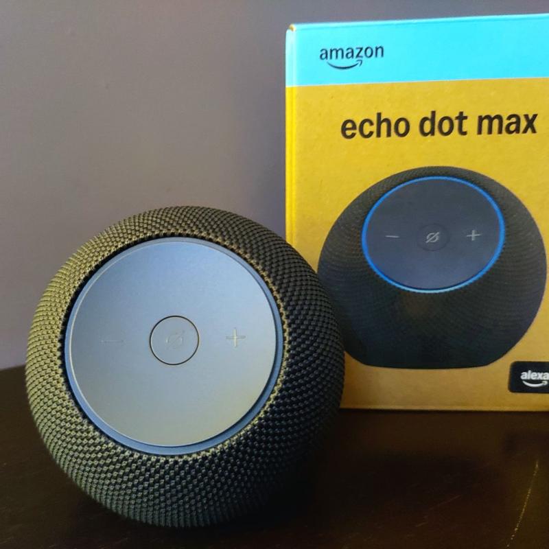 Amazon Echo Dot Max, Stealth Gray (newest model), Alexa speaker