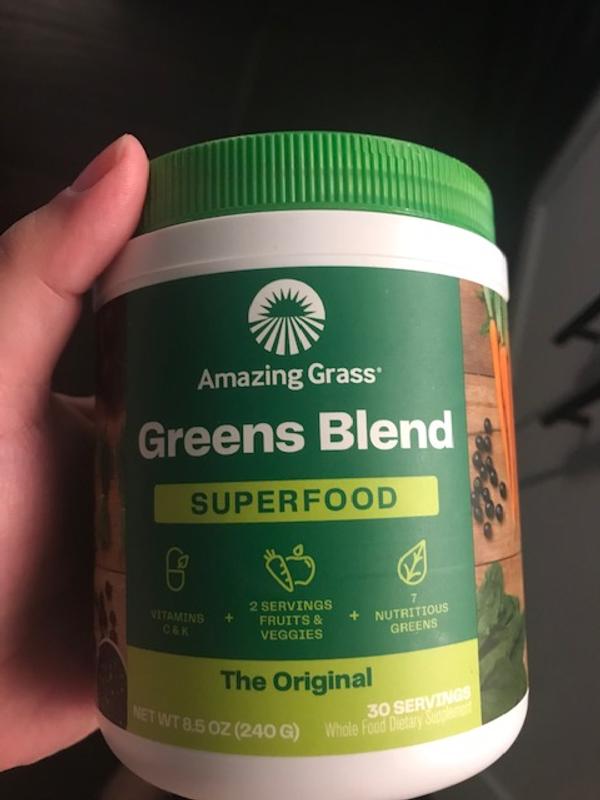 Amazing Grass Green SuperFood All Natural Drink Powder Original