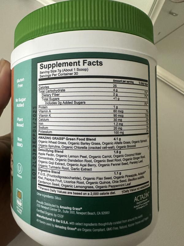 Amazing Grass Detox & Digest Green Superfood - 15 packets, 0.25 oz each