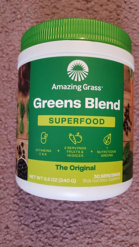 Amazing Grass Green SuperFood Antioxidant Drink Powder, Berry - 14.8 oz jar