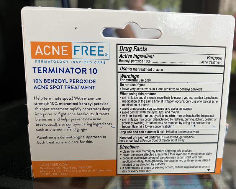 Terminator deals acne cream