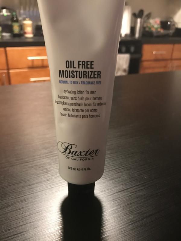 Baxter oil free moisturizer