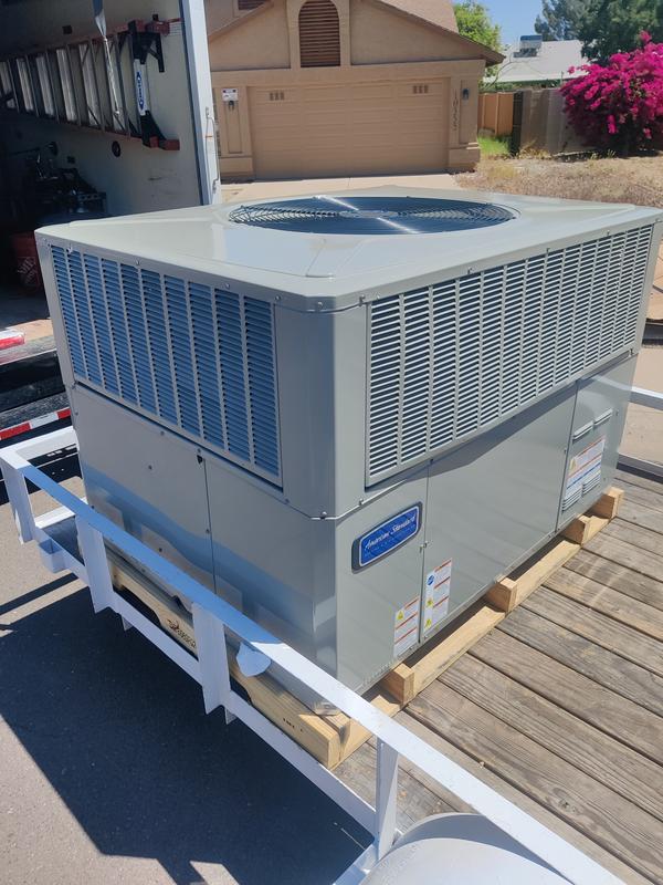 American Standard Ton Hvac System Silver Packaged Heat Pump System