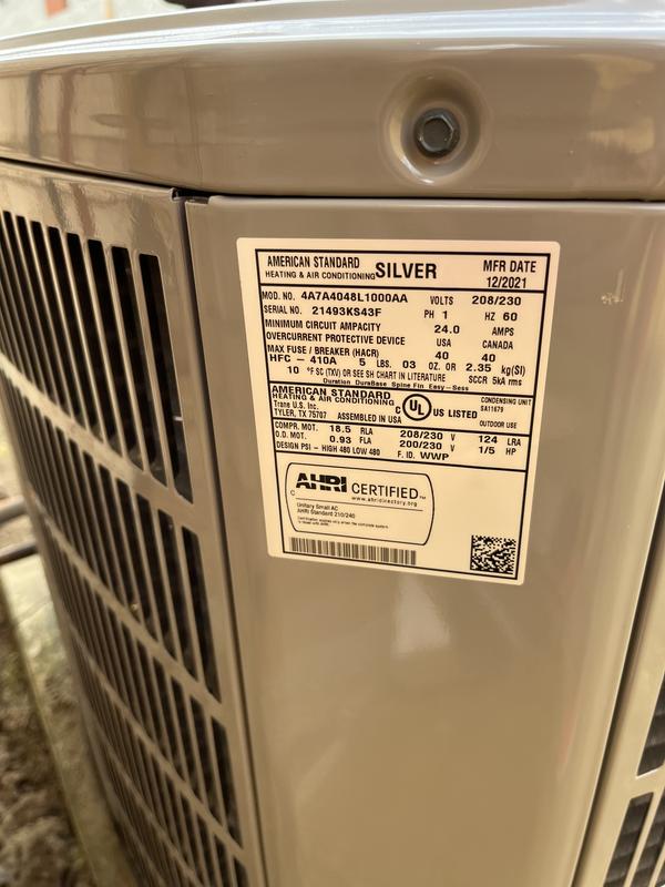 Silver 14 Air Conditioner Features Reviews American Standard®