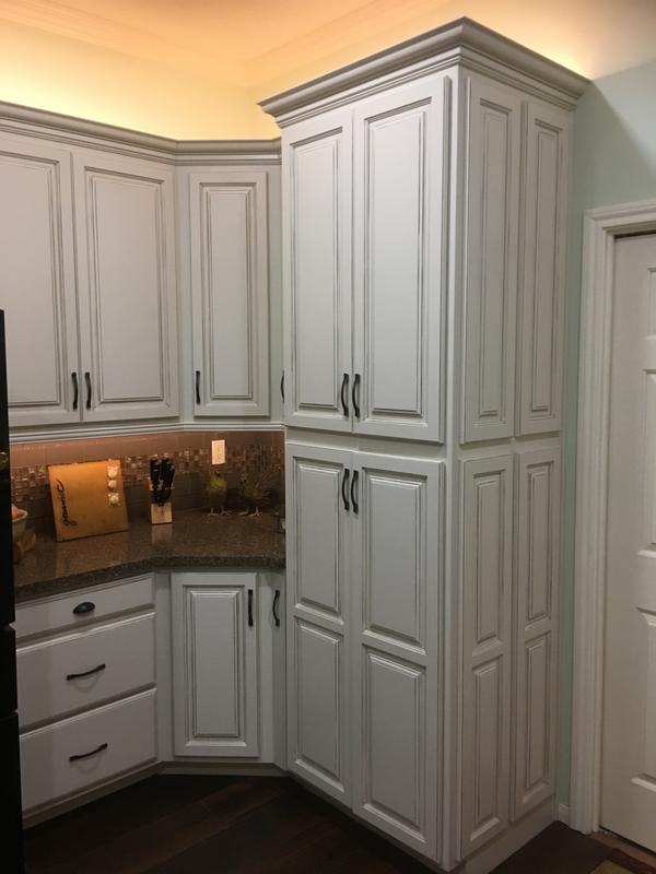 Partial Overlay Maple Kitchen Cabinets Newport Collection
