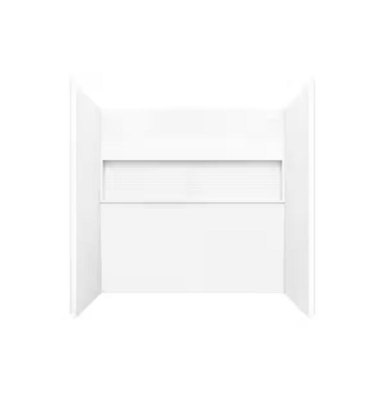 【CPC-L30】wani NexTile 6030 Direct-to-Stud Four-Piece Alcove Tub Wall Kit