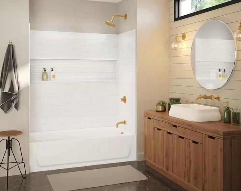トップス Nit alcove BOOTZ | Easy Installation Bathtub Wall Kit Options