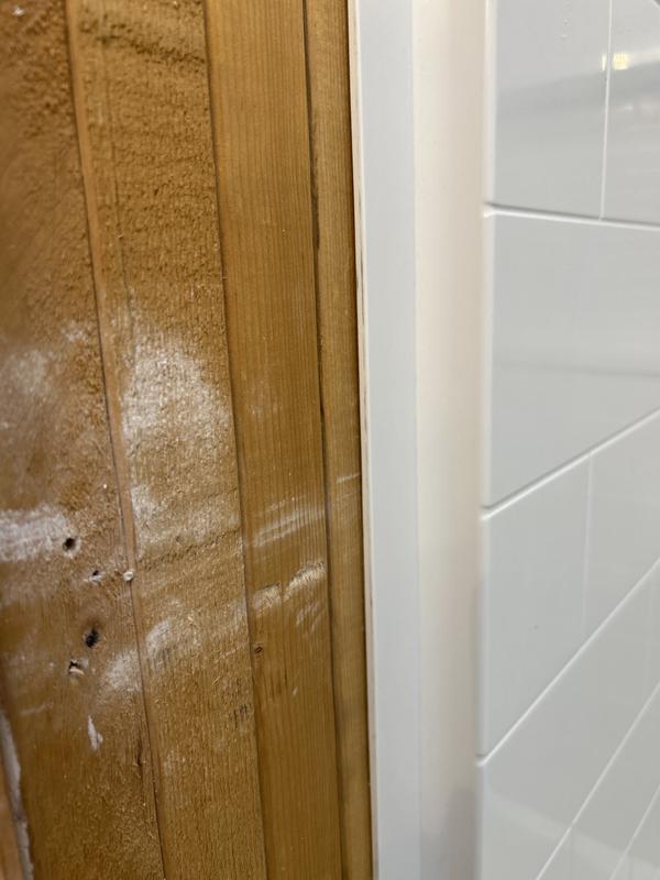 NexTile 6030 Direct-to-Stud Four-Piece Alcove Shower Wall Kit in