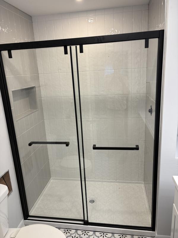 himemama　0519 Soul 54-59 ½ x 68 in. Bypass Shower Door for Alcove