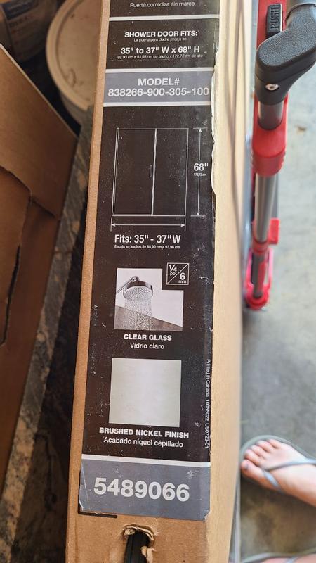 Manhattan 23-25 x 68 in. 6 mm Pivot Shower Door for Alcove