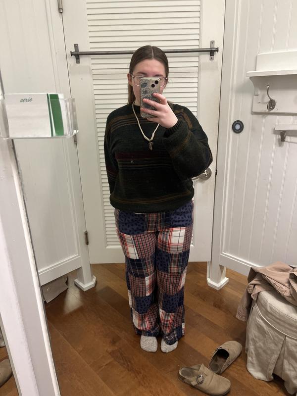 Aerie Flannel Cargo Skater Pajama Pant