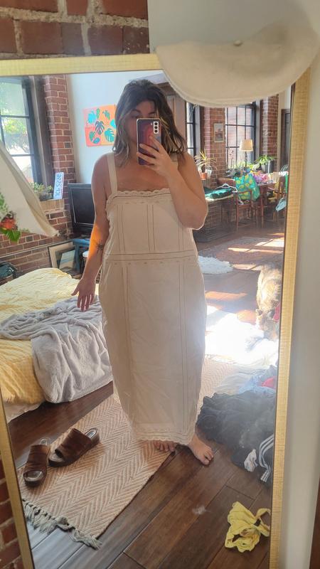 aerie embroidered midaxi dress Aerie Embroidered Midaxi Dress