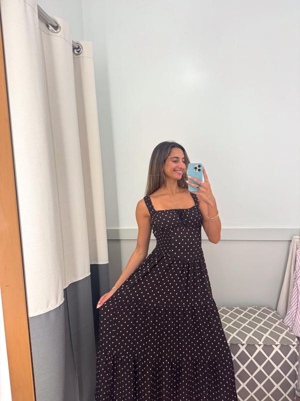 aerie polka dot maxi dress Aerie Polka Dot Dress