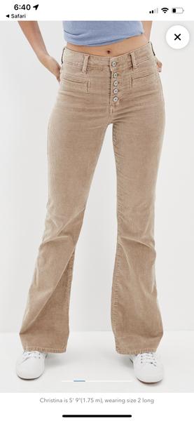 American Eagle Flared Khakis & Chinos for Women