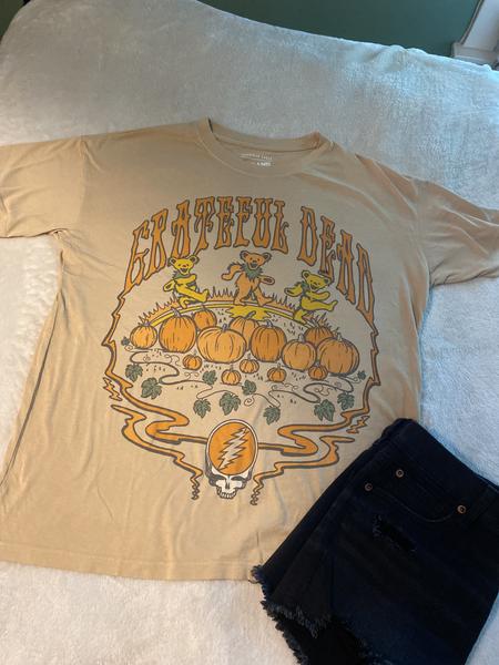 Tailgate Ae Oversized Grateful Dead Graphic Tee Women's Brown X-Small/Small