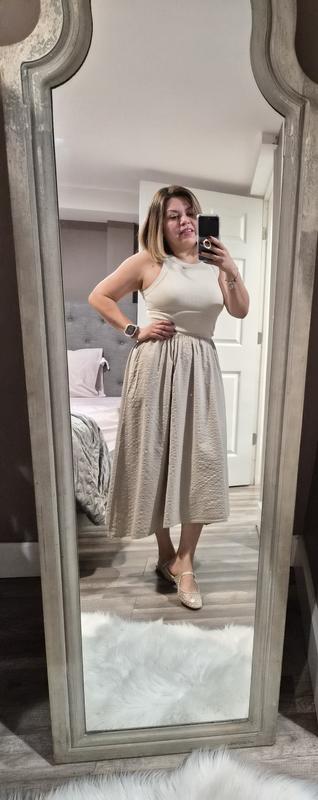 aerie ribbed at the barre dress Aerie At The Barre Midi Dress