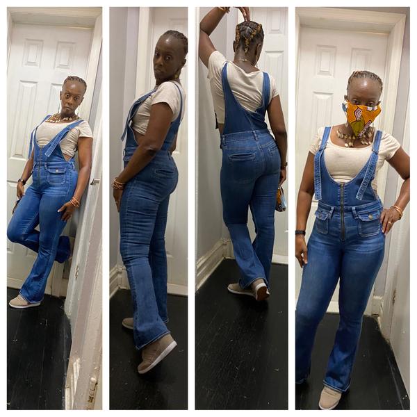 AE Stretch Denim Flare Overall