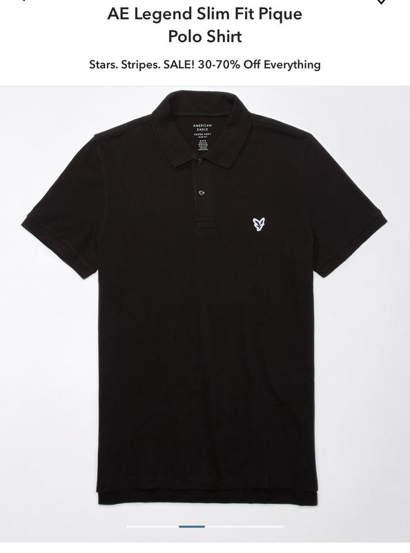 American eagle classic fit polo on sale