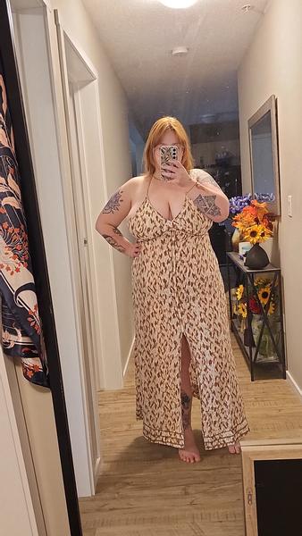 Aerie Front Slit Maxi Dress | Aerie