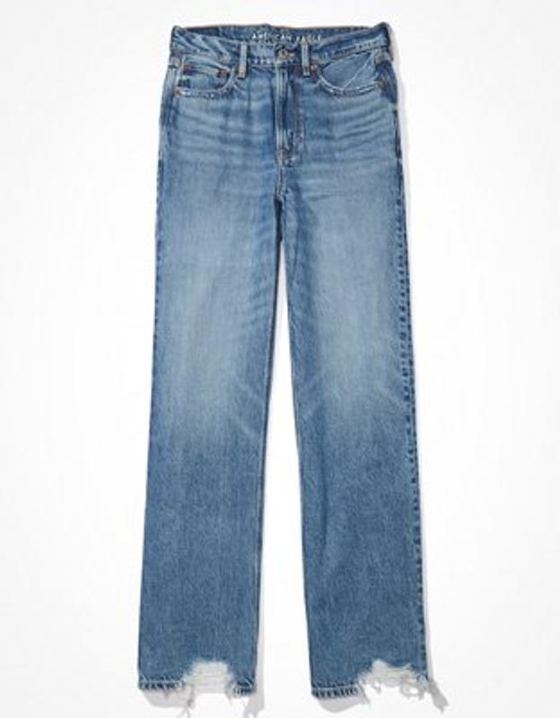 AE Curvy Super High-Waisted Baggy Wide-Leg Jean