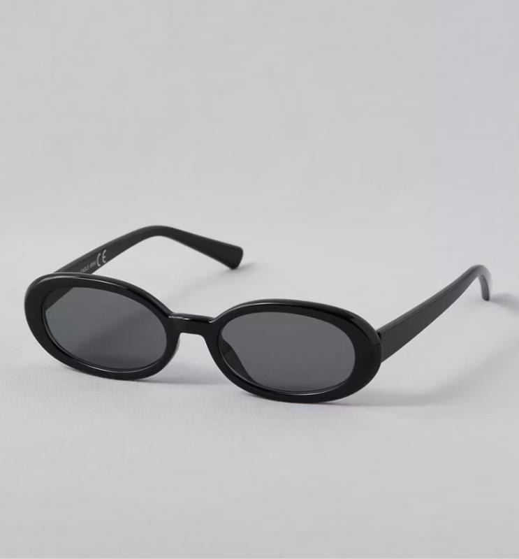 AEO Black Oval Sunglasses