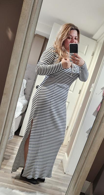 aerie long sleeve knit tie front maxi dress Aerie Long Sleeve Knit Tie Front Maxi Dress