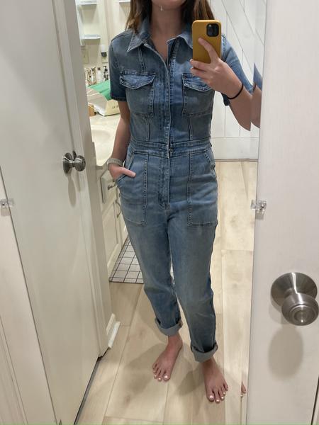 American eagle 2024 denim jumpsuit