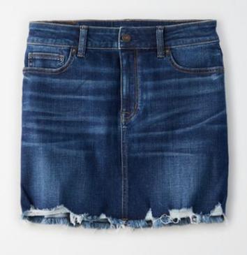 AE Ne x t Level High Waisted Denim Mini Skirt