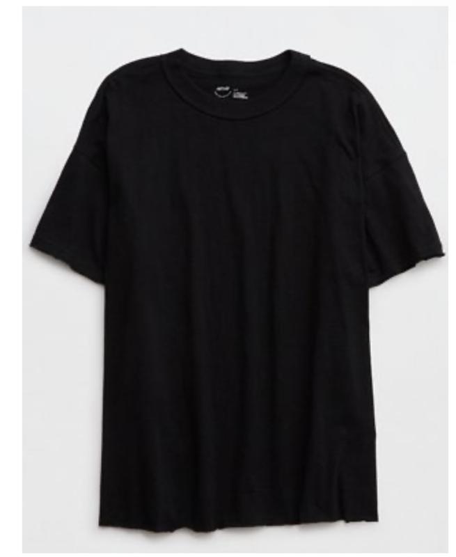 Aerie Long Sleeve Oversized Boyfriend T-Shirt