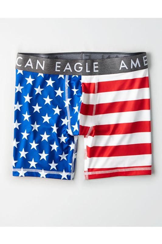 ALAZA American Eagle And Flag Usa Underwear Briefs Casual Breathable  Stretch Boxer Large Blue at  Men's Clothing store