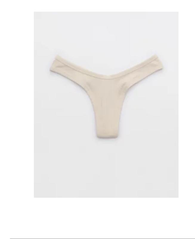 Superchill Cotton Rib Thong Underwear | Aerie