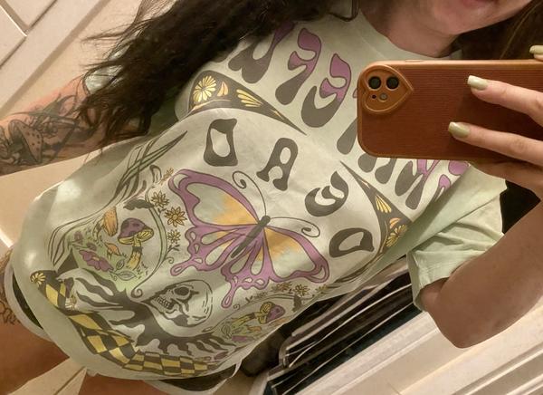 Tailgate Ae Oversized Grateful Dead Graphic Tee Women's Brown X-Small/Small