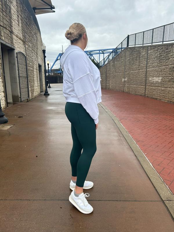aerie - women's green just add leggings long sleeve - size s