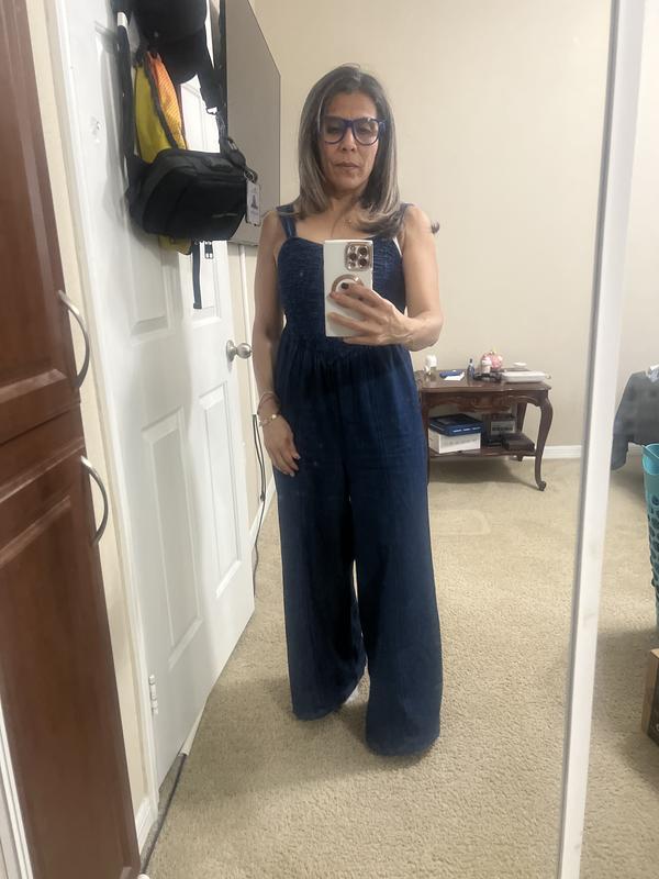 AE Smocked Sweetheart Jumpsuit ダークブルー AE Smocked Sweetheart Jumpsuit | Men's & Women's Jeans