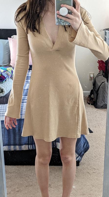 AE Collared Knit Mini Dress | American Eagle