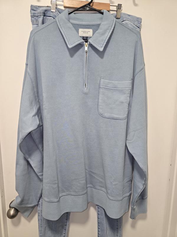 ■LMC■ OVAL COLLAR SWEATSHIRT (2色) unisex LMC OVERDYED CLASSIC COLLAR SWEATSHIRT teal - LMC | 엘엠씨