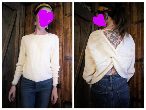 American eagle open outlet back sweater