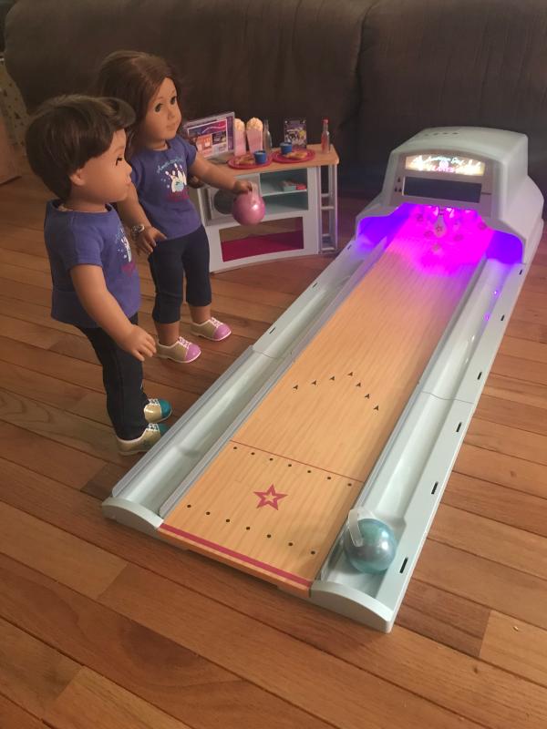 american girl bowling set