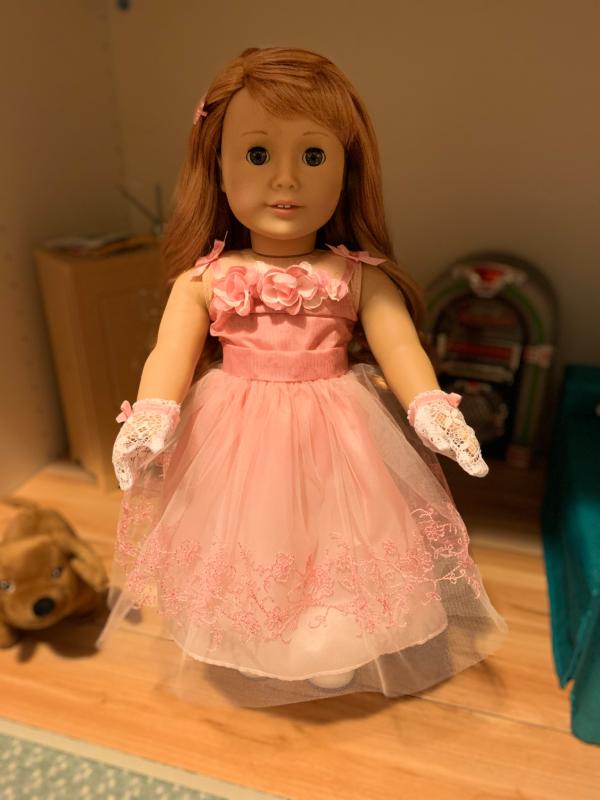Maryellen's Pretty Pink Dress for 18-inch Dolls