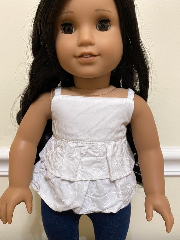 Gray Dress Pink & Aqua Flowers Boots Outfit fit 18" American Girl Doll Clothes