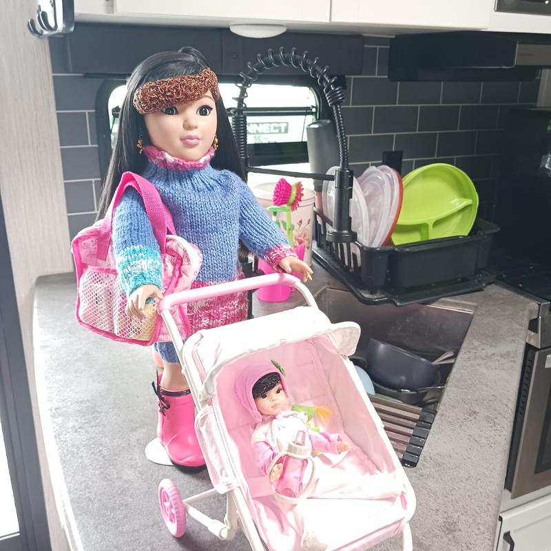 American doll on sale double stroller