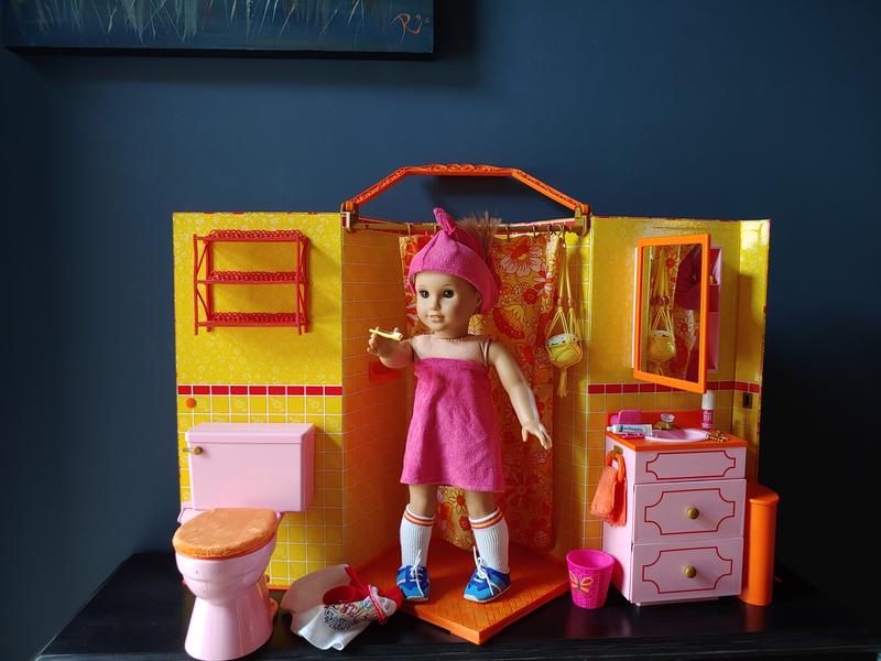 American girl doll on sale shower set