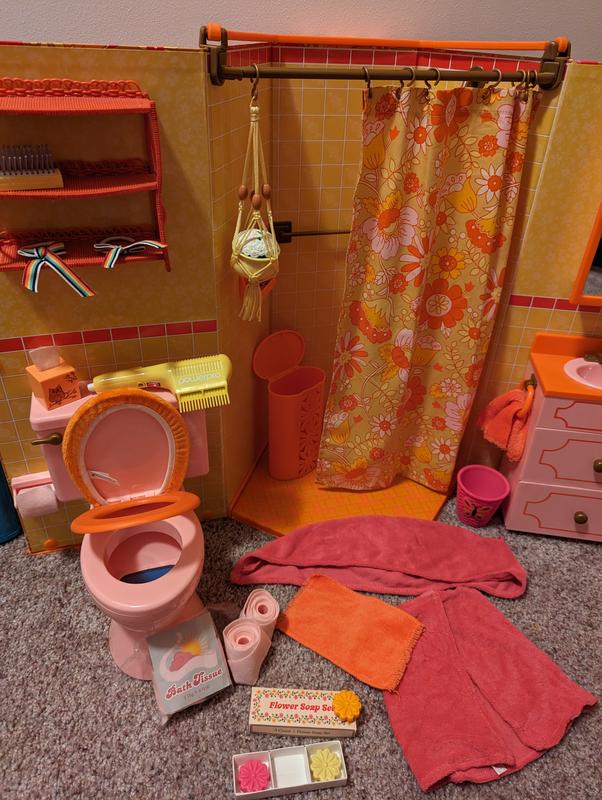 American girl doll bathroom clearance set