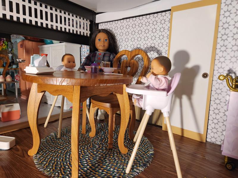 American girl store doll table seat