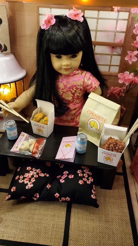 American Girl chinese take to go box NEW 18" doll 