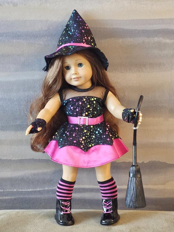 18 Doll Clothes Fits American Girl/Our Generation Dolls-Witch Halloween  Costume