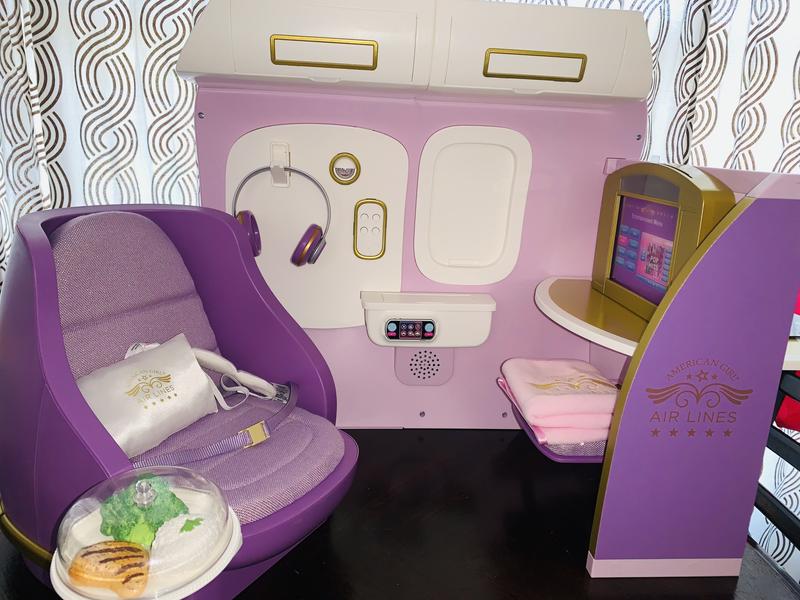 American girl shop airplane set