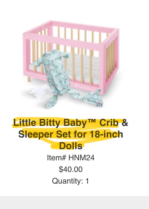 Bitty baby crib with cheap drawer