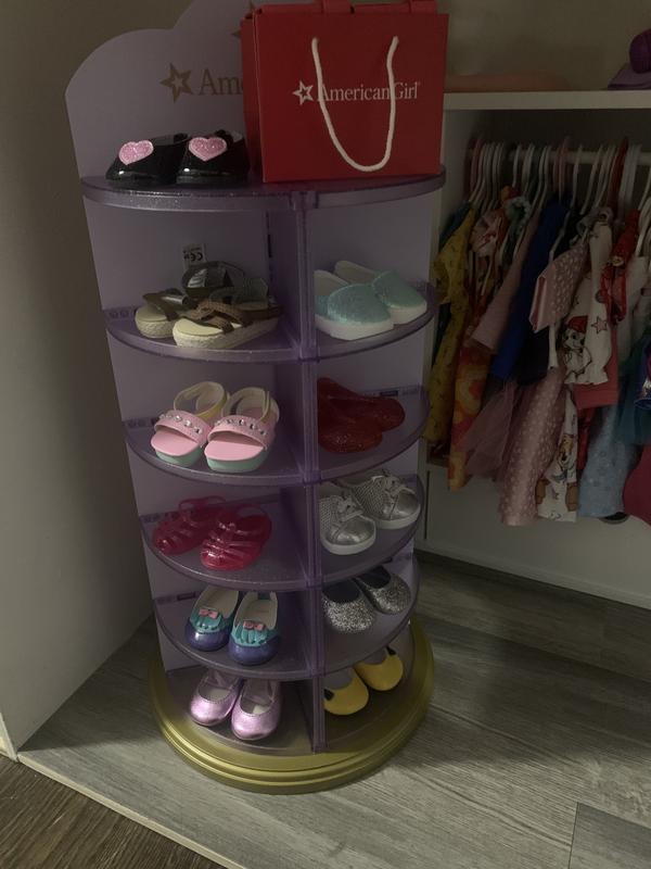 American Girl newest Doll Many Shoes Storage Tower