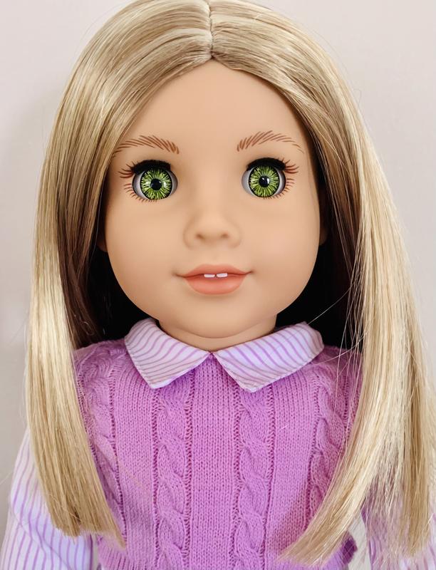 American girl doll blonde hair blue eyes freckles cheap